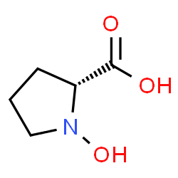 ChemSpider 2D Image | 1-Hydroxy-D-proline | C5H9NO3