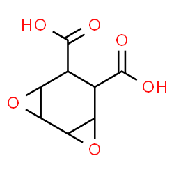 ChemSpider 2D Image | 3,8-Dioxatricyclo[5.1.0.0~2,4~]octane-5,6-dicarboxylic acid | C8H8O6