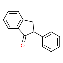 ChemSpider 2D Image | 2-Phenyl-1-indanone | C15H12O