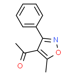 ChemSpider 2D Image | 1-(5-methyl-3-phenyl-4-isoxazolyl)ethanone | C12H11NO2