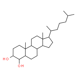 ChemSpider 2D Image | Cholestane-3,4-diol | C27H48O2