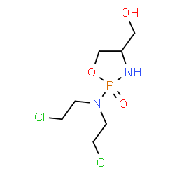 ChemSpider 2D Image | {2-[Bis(2-chloroethyl)amino]-2-oxido-1,3,2-oxazaphospholidin-4-yl}methanol | C7H15Cl2N2O3P