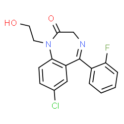 ChemSpider 2D Image | Ro 07-2750 | C17H14ClFN2O2