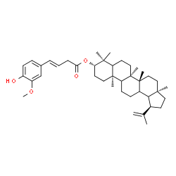 ChemSpider 2D Image | (3beta,5xi,9xi,13xi,18xi)-Lup-20(29)-en-3-yl (3E)-4-(4-hydroxy-3-methoxyphenyl)-3-butenoate | C41H60O4