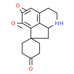 ChemSpider 2D Image | 5',6'-Dimethoxy-2',3',8',8a'-tetrahydro-1'H,4H-spiro[cyclohexane-1,7'-cyclopenta[ij]isoquinolin]-4-one | C18H23NO3