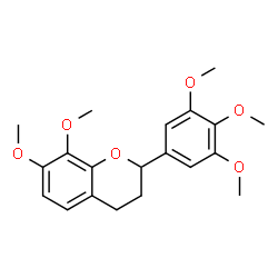 ChemSpider 2D Image | 7,8-Dimethoxy-2-(3,4,5-trimethoxyphenyl)chromane | C20H24O6