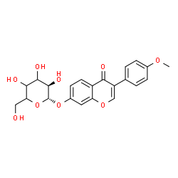 ChemSpider 2D Image | 3-(4-Methoxyphenyl)-4-oxo-4H-chromen-7-yl beta-D-glycero-hexopyranoside | C22H22O9
