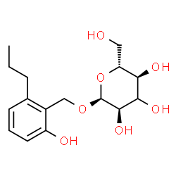 ChemSpider 2D Image | 2-Hydroxy-6-propylbenzyl (3xi)-alpha-D-ribo-hexopyranoside | C16H24O7