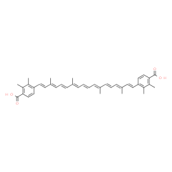 ChemSpider 2D Image | chi,chi-Carotene-18,18'-dioic acid | C40H44O4