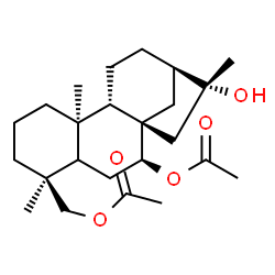ChemSpider 2D Image | (5xi,7beta,8alpha,9beta,10alpha,13alpha,16beta)-16-Hydroxykaurane-7,19-diyl diacetate | C24H38O5