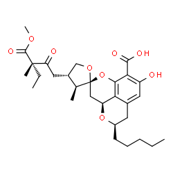 ChemSpider 2D Image | (-)-Berkelic acid | C29H40O9