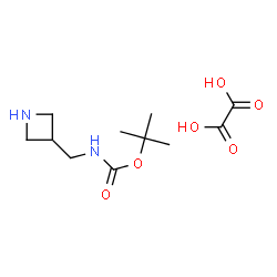 ChemSpider 2D Image | tert-Butyl (azetidin-3-ylmethyl)carbamate oxalate | C11H20N2O6