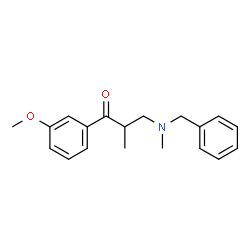 ChemSpider 2D Image | 3-[Benzyl(methyl)amino]-1-(3-methoxyphenyl)-2-methyl-1-propanone | C19H23NO2