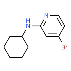 ChemSpider 2D Image | 4-Bromo-N-cyclohexyl-2-pyridinamine | C11H15BrN2