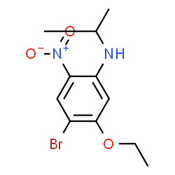 ChemSpider 2D Image | 4-Bromo-5-ethoxy-N-isopropyl-2-nitroaniline | C11H15BrN2O3