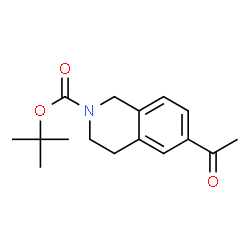 ChemSpider 2D Image | 2-Boc-6-Acetyl-1,2,3,4-tetrahydroisoquinoline | C16H21NO3