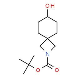 ChemSpider 2D Image | tert-Butyl 7-hydroxy-2-azaspiro[3.5]nonane-2-carboxylate | C13H23NO3