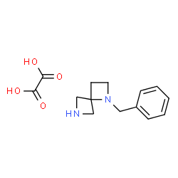 ChemSpider 2D Image | 1-Benzyl-1,6-diazaspiro[3.3]heptane oxalate | C14H18N2O4