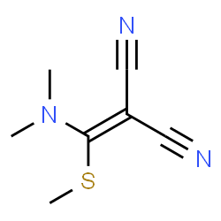 ChemSpider 2D Image | [(Dimethylamino)(methylsulfanyl)methylene]malononitrile | C7H9N3S