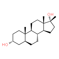 ChemSpider 2D Image | (3alpha,5alpha,17alpha)-17-Methylandrostane-3,17-diol | C20H34O2