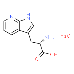 ChemSpider 2D Image | 3-(1H-Pyrrolo[2,3-b]pyridin-3-yl)-L-alanine hydrate (1:1) | C10H13N3O3