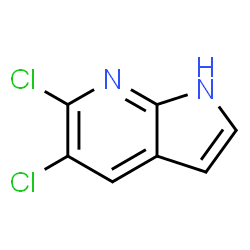 ChemSpider 2D Image | 5,6-Dichloro-1H-pyrrolo[2,3-b]pyridine | C7H4Cl2N2