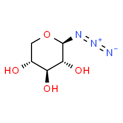 ChemSpider 2D Image | (2R,3R,4S,5R)-2-Azidotetrahydro-2H-pyran-3,4,5-triol | C5H9N3O4