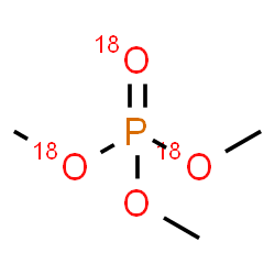 ChemSpider 2D Image | Trimethyl (O,O,O'''-~18~O_3_)phosphate | C3H9O18O3P