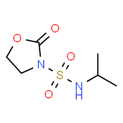 ChemSpider 2D Image | N-Isopropyl-2-oxo-1,3-oxazolidine-3-sulfonamide | C6H12N2O4S