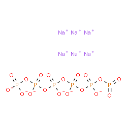 ChemSpider 2D Image | hexasodium [oxido-[oxido-[oxido-[oxido(phosphooxy)phosphoryl]oxy-phosphoryl]oxy-phosphoryl]oxy-phosphoryl] phosphate | Na6O18P6