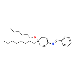 ChemSpider 2D Image | (E)-N-[4-(Hexyloxy)-4-octyl-1,5-cyclohexadien-1-yl]-1-phenylmethanimine | C27H41NO