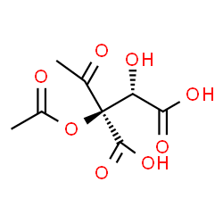 ChemSpider 2D Image | (2R,3S)-2-acetoxy-2-acetyl-3-hydroxy-butanedioic acid | C8H10O8