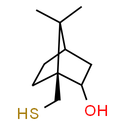 ChemSpider 2D Image | (1S)-7,7-dimethyl-1-(sulfanylmethyl)norbornan-2-ol | C10H18OS