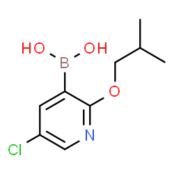 ChemSpider 2D Image | (5-Chloro-2-isobutoxypyridin-3-yl)boronic acid | C9H13BClNO3