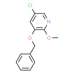 ChemSpider 2D Image | 3-(Benzyloxy)-5-chloro-2-methoxypyridine | C13H12ClNO2