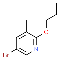 ChemSpider 2D Image | 5-Bromo-3-methyl-2-propoxypyridine | C9H12BrNO