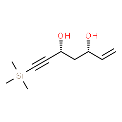 ChemSpider 2D Image | (3S,5R)-7-trimethylsilylhept-1-en-6-yne-3,5-diol | C10H18O2Si