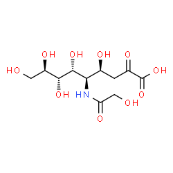 ChemSpider 2D Image | N-Glycolylneuraminic acid | C11H19NO10