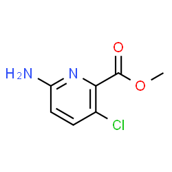 ChemSpider 2D Image | Methyl 6-amino-3-chloro-2-pyridinecarboxylate | C7H7ClN2O2