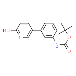 ChemSpider 2D Image | TERT-BUTYL N-[3-(6-HYDROXYPYRIDIN-3-YL)PHENYL]CARBAMATE | C16H18N2O3