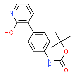 ChemSpider 2D Image | TERT-BUTYL N-[4-(2-HYDROXYPYRIDIN-3-YL)PHENYL]CARBAMATE | C16H18N2O3