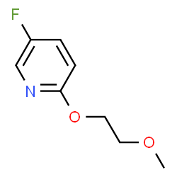 ChemSpider 2D Image | 5-Fluoro-2-(2-methoxyethoxy)pyridine | C8H10FNO2