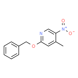 ChemSpider 2D Image | 2-(Benzyloxy)-4-methyl-5-nitropyridine | C13H12N2O3
