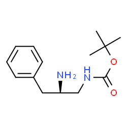 ChemSpider 2D Image | 1,1-Dimethylethyl N-[(2R)-2-amino-3-phenylpropyl]carbamate | C14H22N2O2
