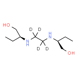 ChemSpider 2D Image | (2S,2'S)-2,2'-[(~2~H_4_)-1,2-Ethanediyldiimino]di(1-butanol) | C10H20D4N2O2