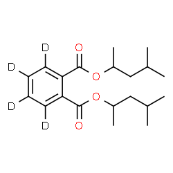 ChemSpider 2D Image | Bis(4-methyl-2-pentanyl) 1,2-(~2~H_4_)benzenedicarboxylate | C20H26D4O4