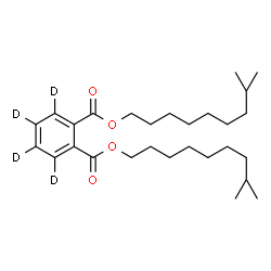 ChemSpider 2D Image | Bis(8-methylnonyl) 1,2-(~2~H_4_)benzenedicarboxylate | C28H42D4O4
