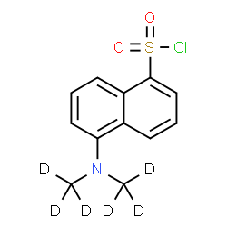 ChemSpider 2D Image | 5-{Bis[(~2~H_3_)methyl]amino}-1-naphthalenesulfonyl chloride | C12H6D6ClNO2S