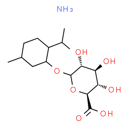 ChemSpider 2D Image | 2-Isopropyl-5-methylcyclohexyl D-glucopyranosiduronic acid ammoniate (1:1) | C16H31NO7