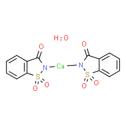 ChemSpider 2D Image | Saccharin hemicalcium salt | C14H10CaN2O7S2